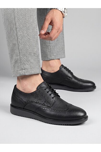 Lace-Up Non-Slip Sole Orthopedic Leather Daily Shoes