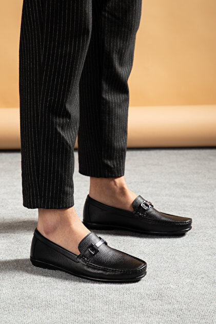 Genuine Leather, Loafer Model, Inner and Outer Genuine Leather Shoes