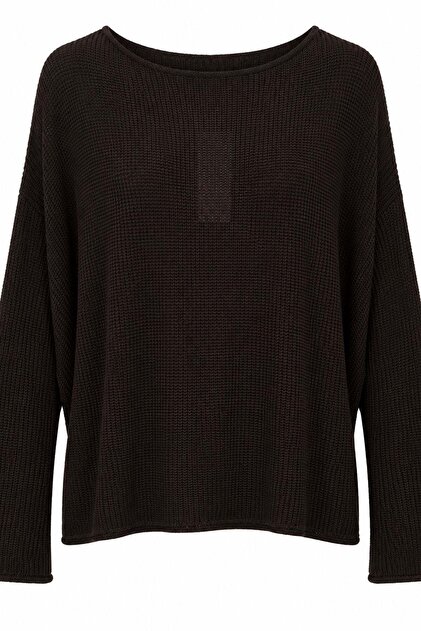 Kayik Yaka Basic Knitwear Sweater
