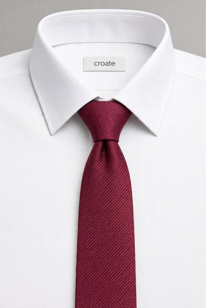 Plain Look Classic with Thin Stripes in Its Own Color - Special Woven Men's Tie