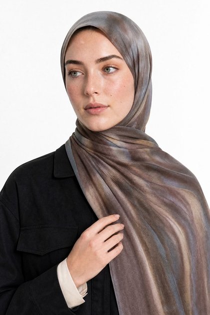 Moire Desen Modal Viskon Şal