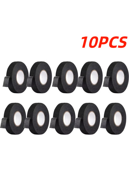9MM 10M 10PCS Electrical Insulating Tape Heat Resistant Harness Tape 9/15/19/25 MM Car Cable Harness