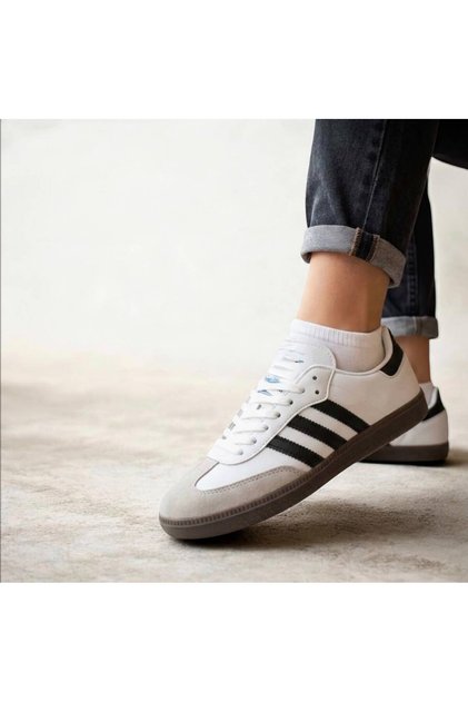 Unisex Style Stylish Comfortable Lightweight Daily Side Stripe Lace-Up Walking Running Sneaker Sports Shoes Rcn-10006