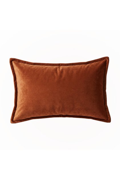 "rust" decorative throw pillow cover with ears - 30x50