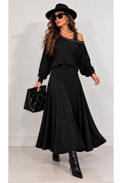 Strawberry Knitwear Detail Double Dress
