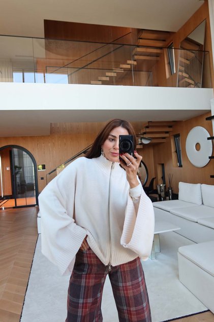 Oversize Geniş Kol Hırka
