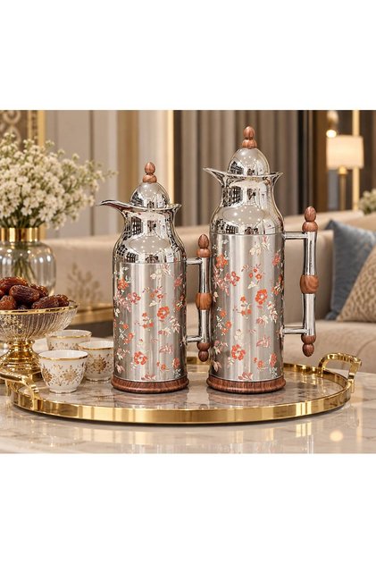 Trams Coffee & Tea Set Luxury Stainless Steel Integrated Design for High-End Hospitality 1L/0.7L