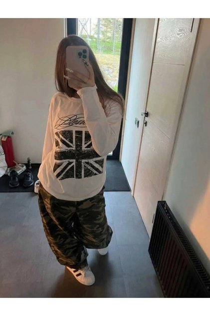 Long Sleeve Englisman New Trendler Series Supertee Studios Vintage Trend Long-Sleeved T-Shirt Printed Trend