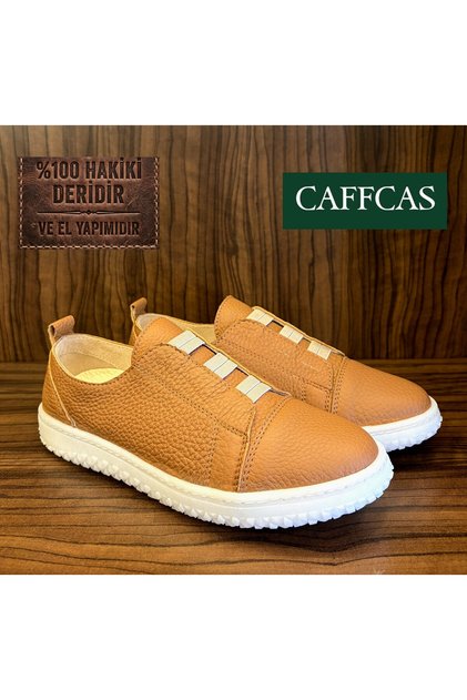 Genuine Leather Orange Handmade Casual Women's Shoes Melita