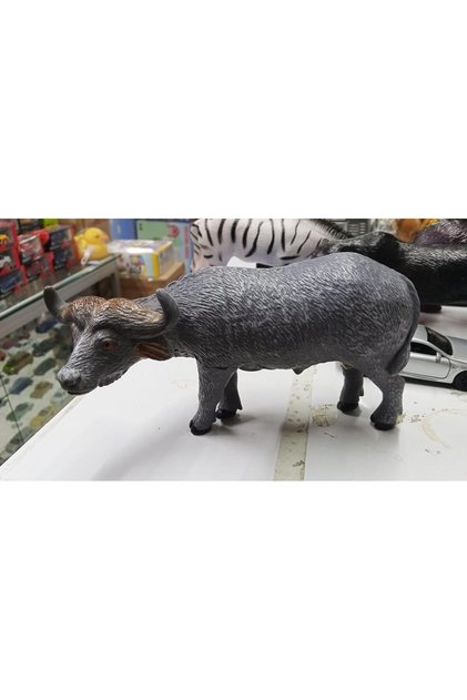 Plastic Toy Animal Large African Mandan Buffalo 17 cm