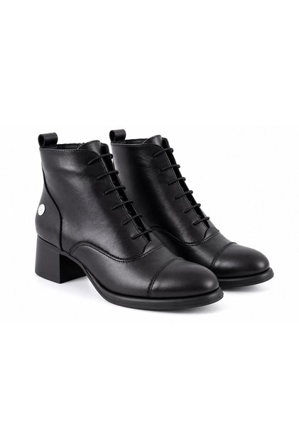 8085 Genuine Leather Daily Women's Boots-Black