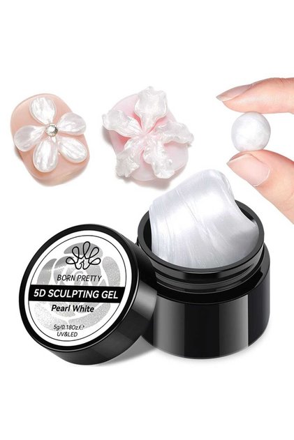 Pearl White 5D Sculpting Gel/ İnci Beyazı Hamur Jel - 5gr
