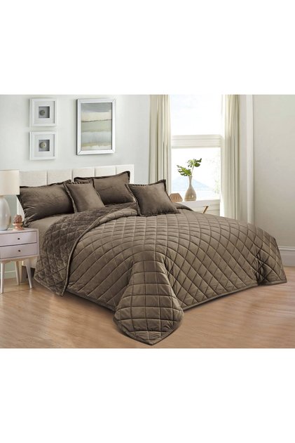 Winter Velvet Bedding Set Capitonne Luxury Bedding Sets - 6 Pcs King Size Bedding Set