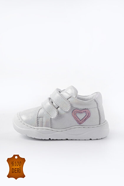 Genuine Leather Orthopedic Velcro Shoes for Baby Girls - Wide Fit