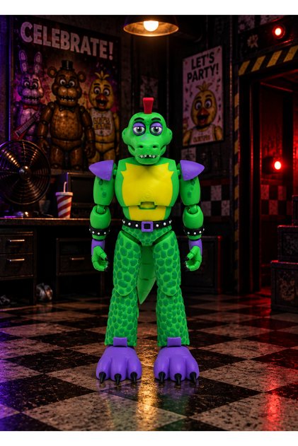FNAF Montgomery Gator Tüm Eklmleeri Hareketli Five Nights at Freddy's Karakter Figür Oyuncak
