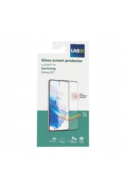 Folie Sticlă Securizată Samsung Galaxy S21 - 9H - Full Cover - Filtru Lumină Albastră