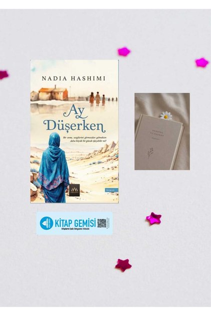 Ay Düşerken-Nadia Hashimi / Daisy Figured Bookmark with Gift