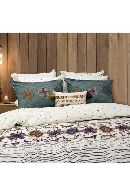 Talay Flannel Duvet Cover Set Single 1Y D, .Green