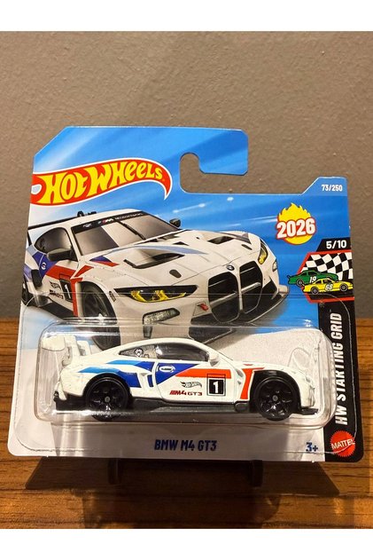 BMW M4 GT3 Model Araba 1:64 Beyaz Yarış Serisi JNG69