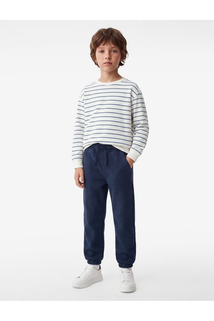 Balon Form Sweatpants with Pockets and Elastic Waistband