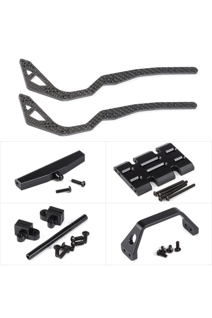 Chassis Kit High Clearance Carbon Fiber LCG Chassis Kit and Suspension Link Set Capra Portal ESC Bat