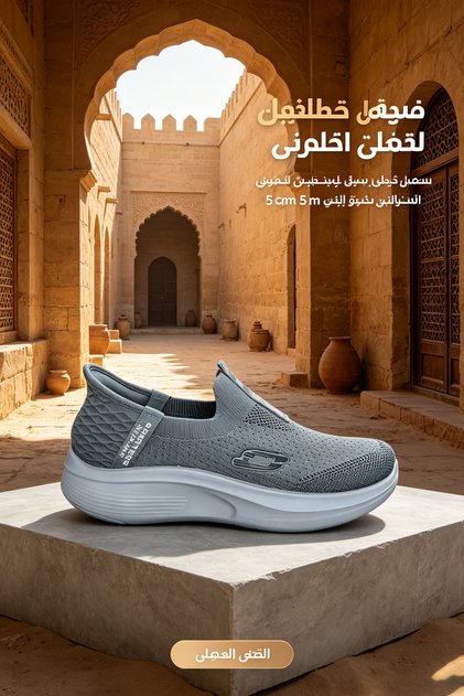أحذية رجالية محبوكة سهلة الارتداء - زيادة ارتفاع 5 سم مع جزء علوي محبوك قابل للتنفس ونعل متوسط مبطن - سهلة الارتداء وداعمة ومستقرة للاستخدام اليومي والرياضي والراحة والأنشطة الخارجية