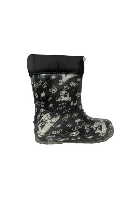 Waterproof Plush Inside Children's Rain Boots Plastic Boots