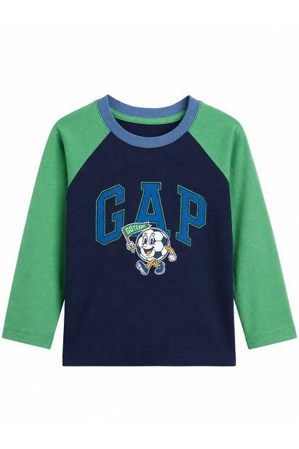 Gap baby boy football ball print t-shirt navy blue