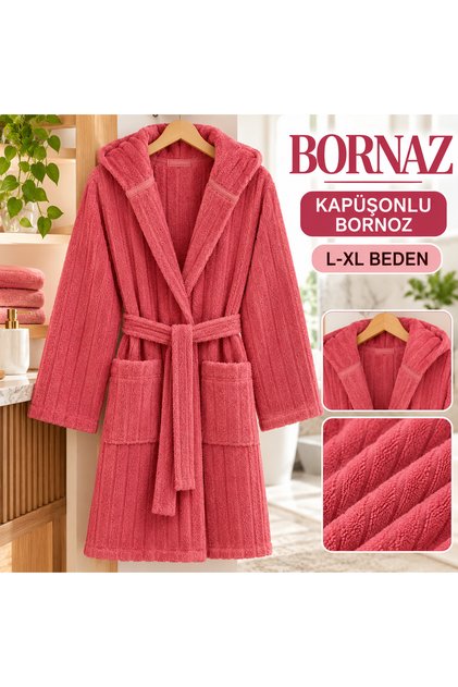 kapişonlu bornoz