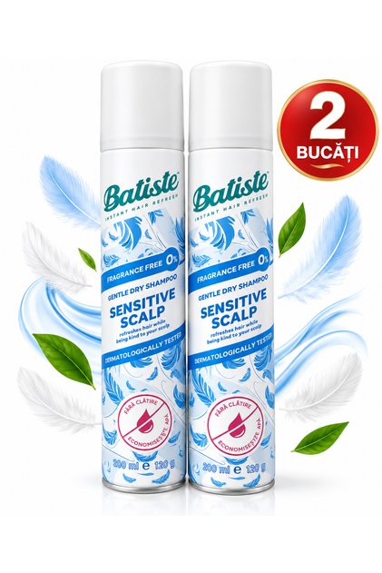 Set 2x 200 ml șampon uscat, scalp sensibil