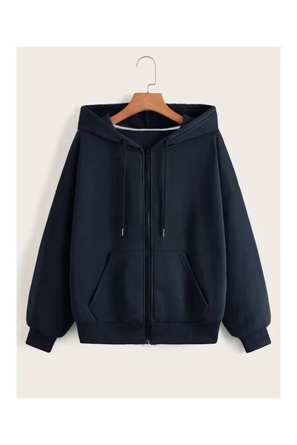 Unisex Zippered K Hooded Sweatshirt