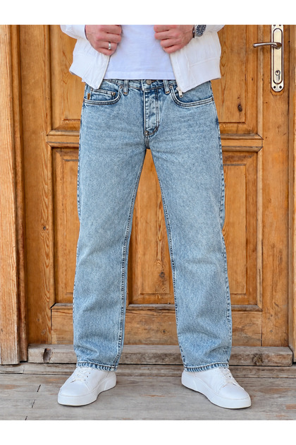 Vintage Baggy Blue Men's Winter Pants 2027 Mbg