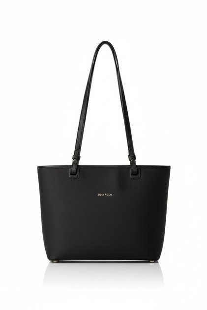 Black New Season Waterproof Lacoste Fabric 4-Compartment Women's Shoulder Bag