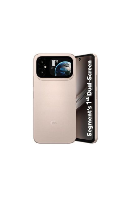 هاتف ذكي A300+ بشاشة مزدوجة، 128 جيجابايت، 6+12 جيجابايت رام، 4G - ذهبي غروبي (نسخة الشرق الأوسط)