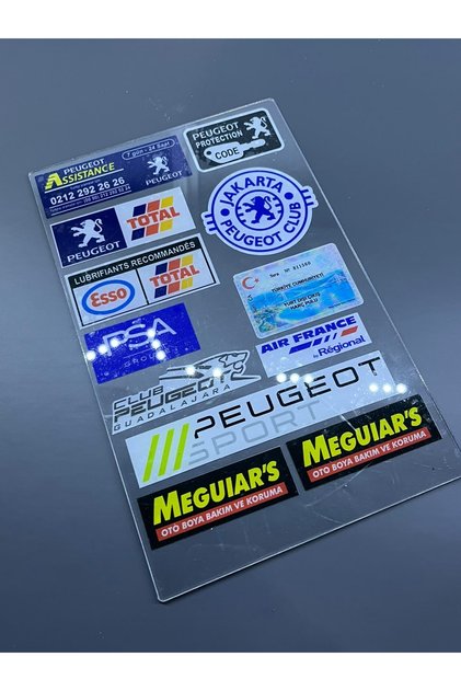 PEUGEOT İÇTEN YAPIŞMA PUL SETİ