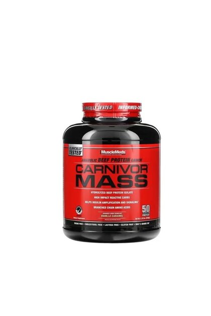 Carnivor Mass 5.78 lbs Beef Protein Mass Gainer Vanilla Caramel