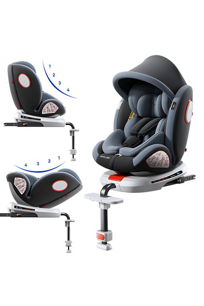 Baby Safety Car Seat for Infant/Kids with ISOfix Interface and Load Leg, Convertible Toodler Car Seat with 5-Point Safety Harness and 10 Level Adjustable Headrest, Rearward/Forward Facing, Up to 36kg