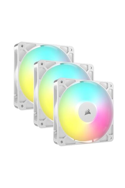 مراوح RS120 ARGB مقاس 120 مم بتقنية PWM - اتصال متسلسل - منخفضة الضوضاء - محامل مغناطيسية - ثلاثية