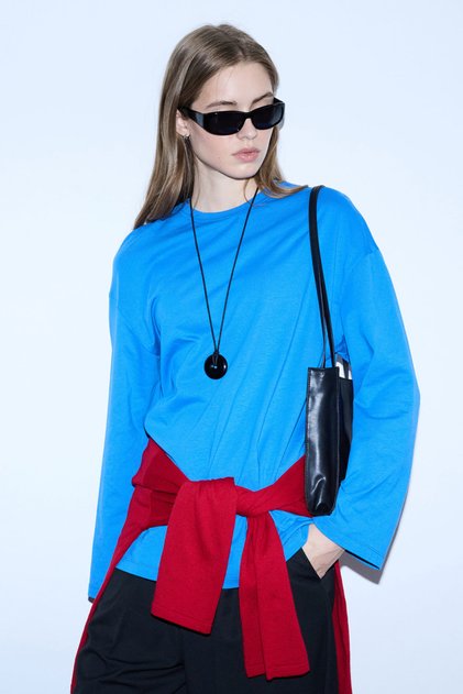 Blue Long Sleeve T-Shirt
