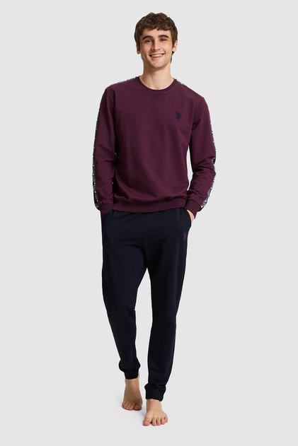 Erkek Bordo Pijama Takımı 50333252-VR014