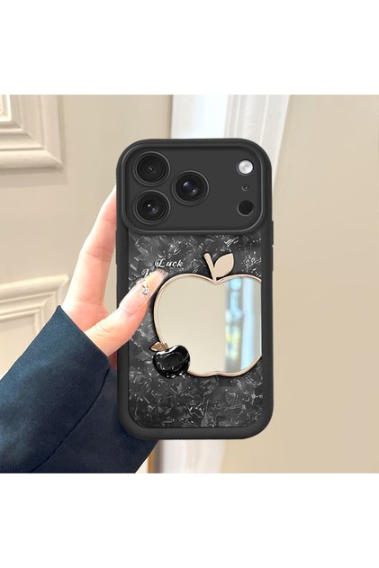 iPhone 18 Pro Compatible Phone Case Apple Mirror Anti-Fall Silicone Case