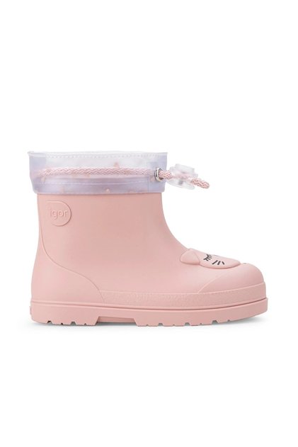 Mendi Gato Borreguito Girls' Fur-Lined Rain Boots