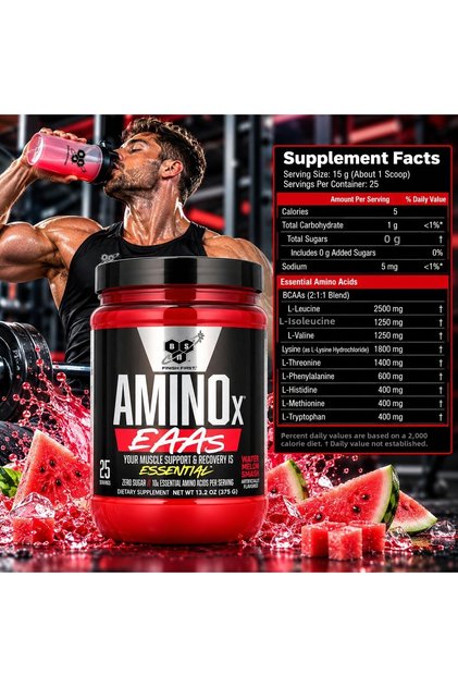 , Aminox Eaas Muscle Support & Recovery Essential Amino Acids 375 g