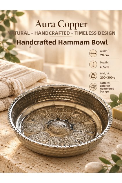 Handmade Copper Hamam Stone – Kurna Bath Spa Stone Traditional Turkish Bath