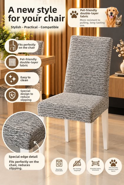 Chair Cover – Paw-Friendly Double Layer Woven, Flexible, Durable, Washable Fabric