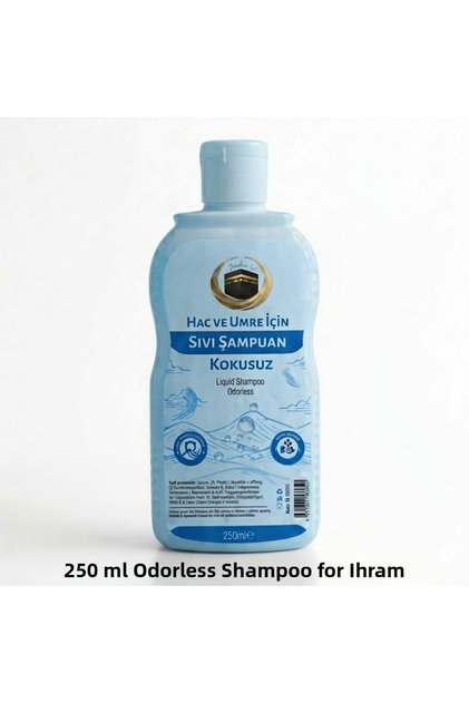 Ihrama Suitable Unscented Liquid Shampoo for Hajj and Umrah (250 ml)