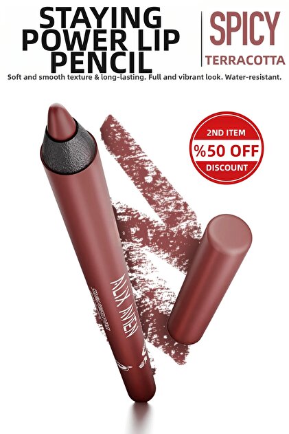 Staying Power Lip Pencil 54 Spicy Terracotta - Waterproof, Soft Lip and Long-Lasting