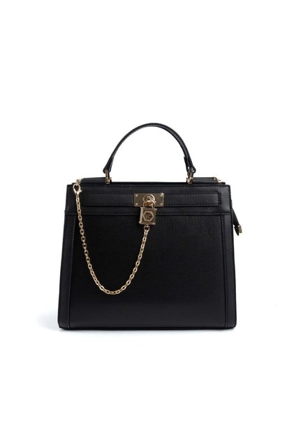Black - Black Plain Women's Handbag Sp1166
