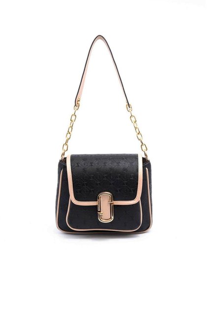 Black - Women's Shoulder Bag with S.Nut Logo Sp1147