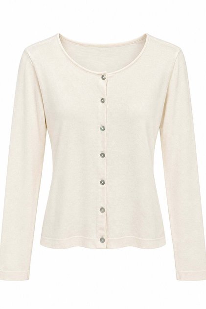 Tricot Cardigan with Lace Inside and Athlete Detail